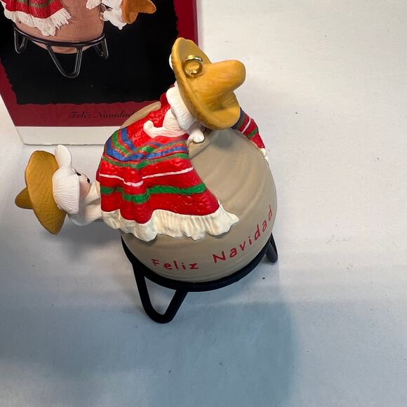 Hallmark Keepsake 1996 Mice Feliz Navidad Christmas Ornament Mexican Vintage - Picture 4 of 10